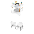 Montessori-Inspired 3-Stage Activity Center & Play Table + White Activity Chairs R538177