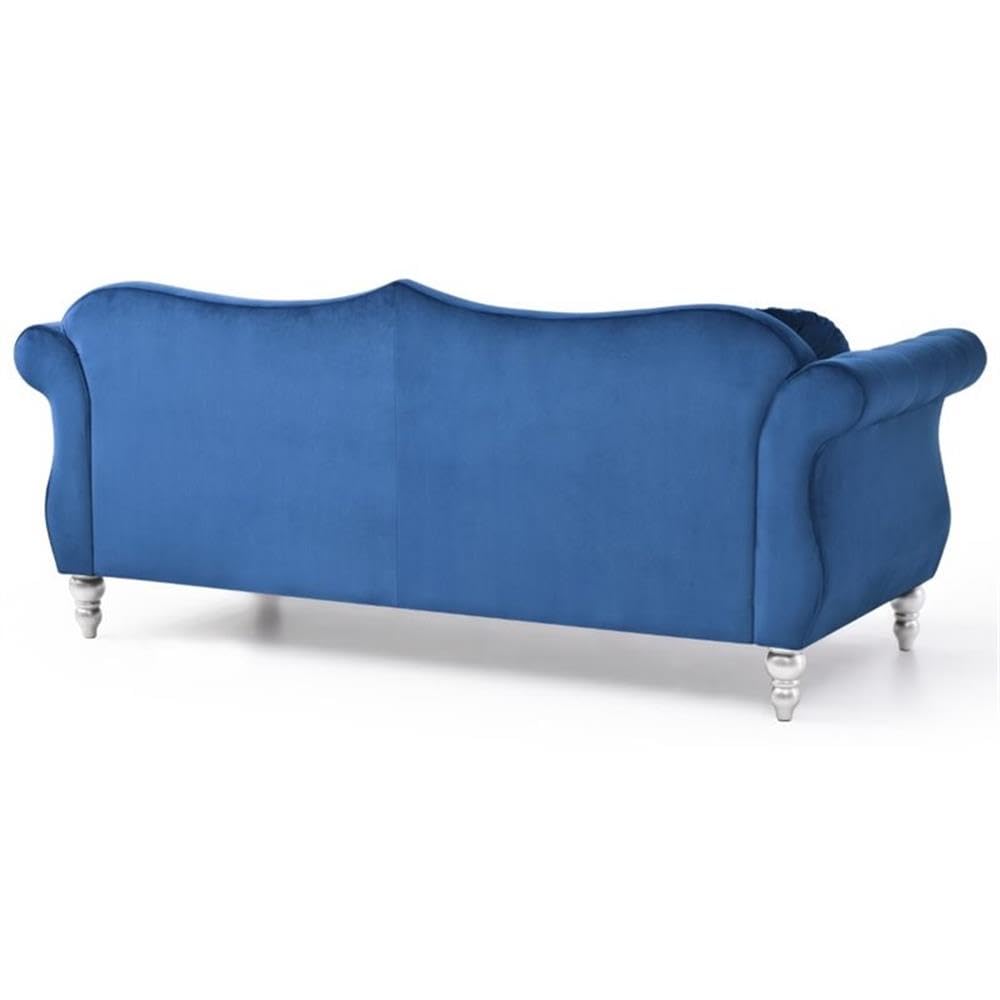 Navy Blue Velvet Sofa C1823