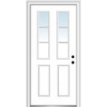 Steel Primed Left-Hand Inswing 2-Panel Single Prehung Front Door 32" x 80" K514983