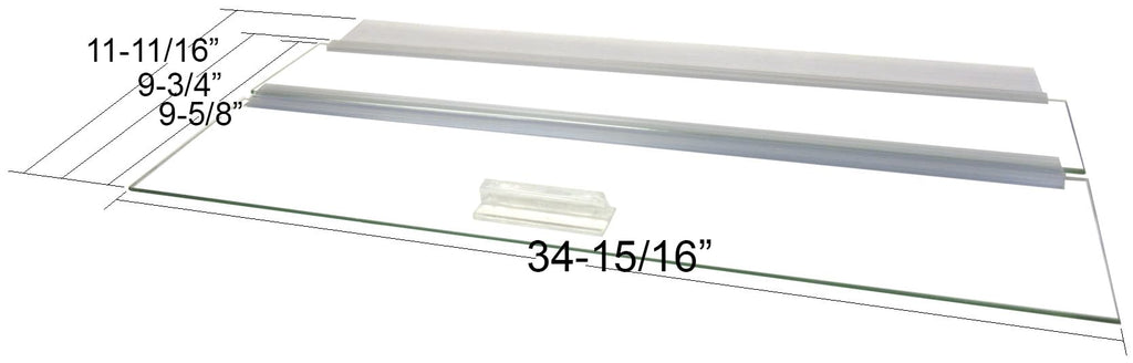 Glass Canopy for Aquariums 10 Gallon to 200 Gallon K227