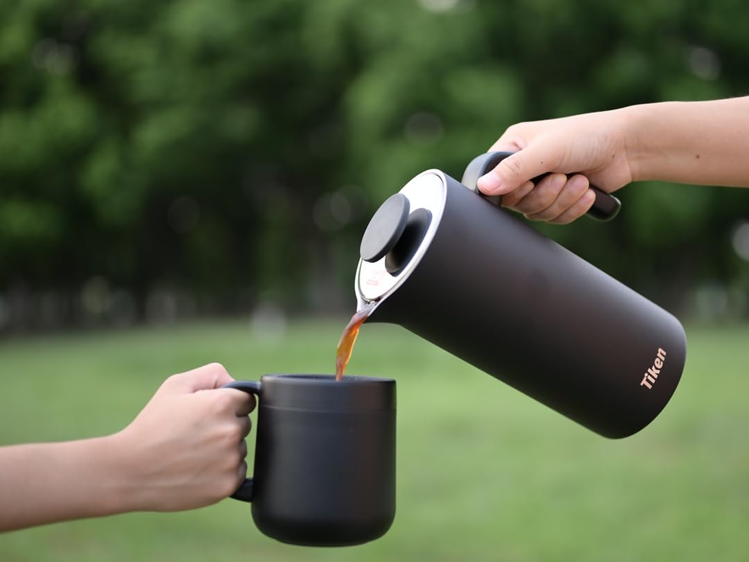 Black 34Oz Stainless Steel French Press Coffee Maker X620