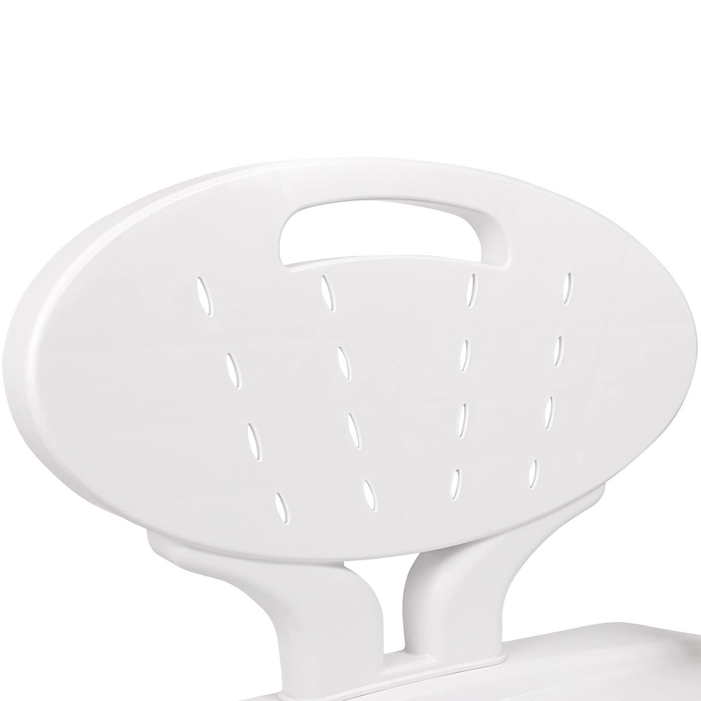 Shower Chair Bath Seat with Padded Arms, Removable Back and Adjustable Legs Z9720