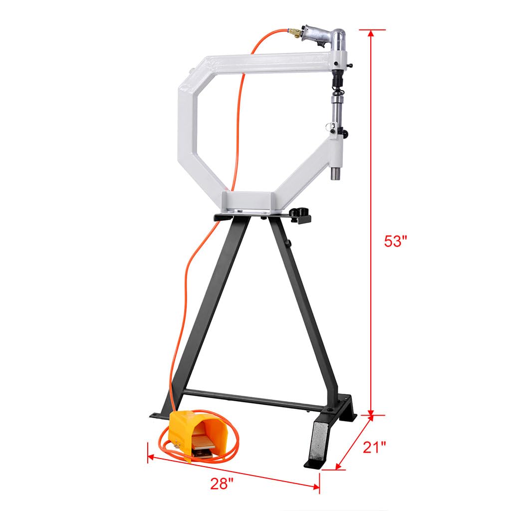 18 Gauge Pneumatic Planishing Hammer with Steel Stand and Foot Pedal P21025