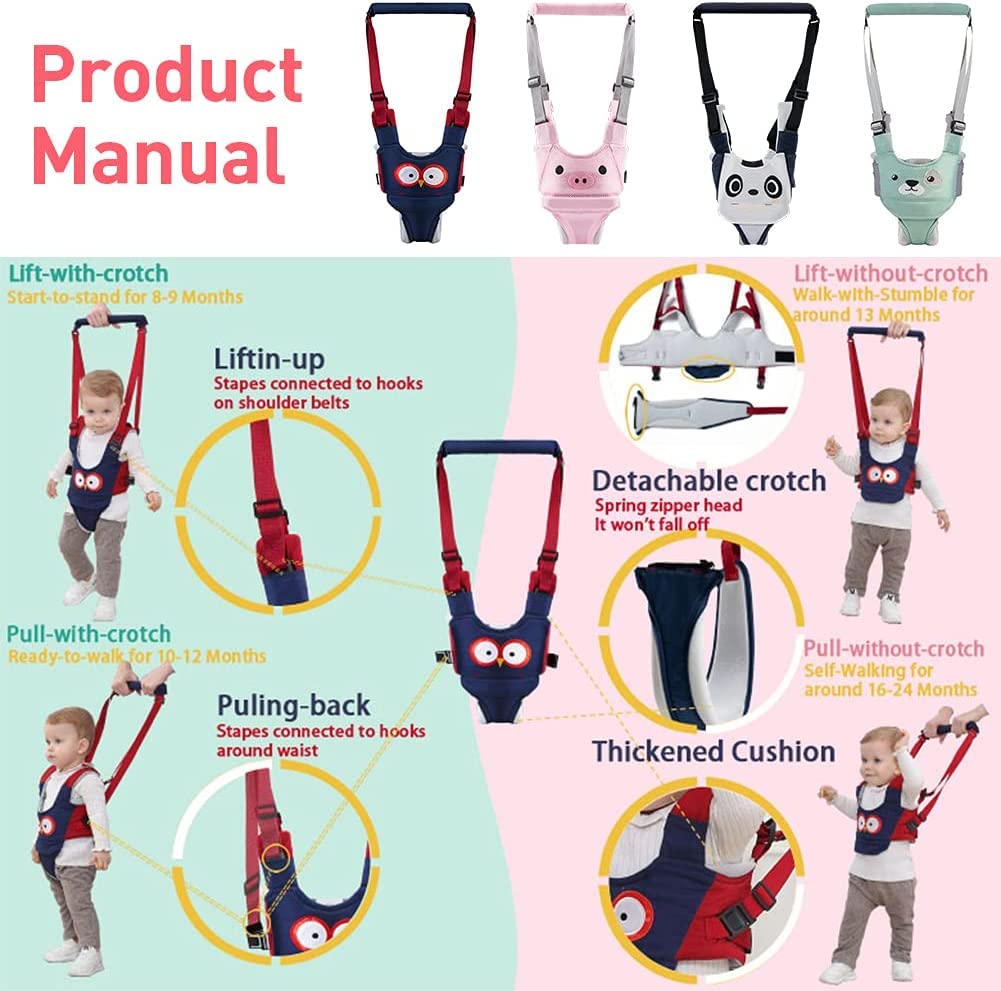 Adjustable Baby Walking Helper with Detachable Harness W672