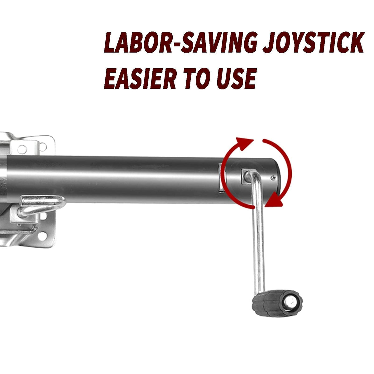 Bolt-On Swivel Trailer Jack with 8'' Wheel, 1500 lbs Capacity Z902135