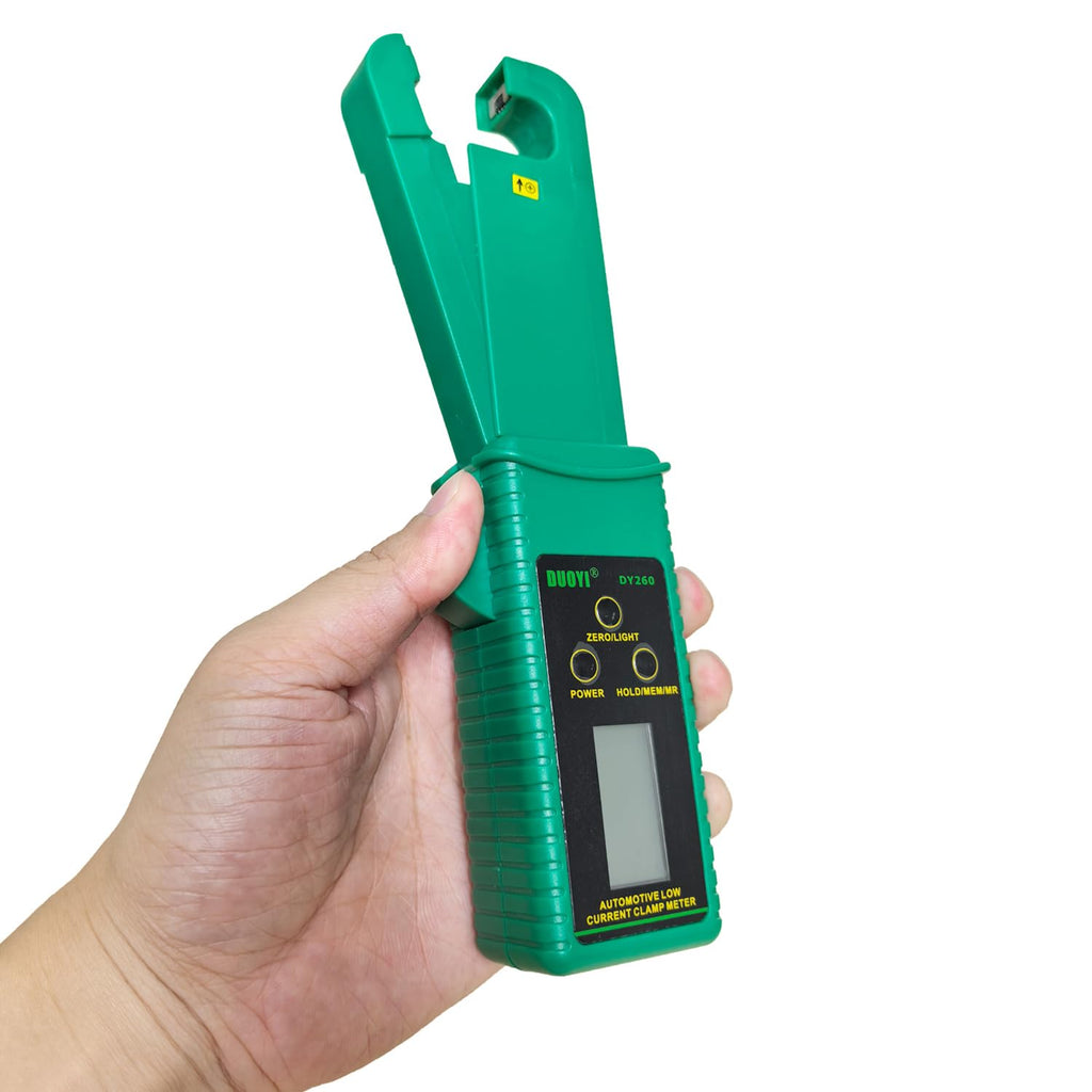 AC/DC Clamp-On Ammeter with 1mA Resolution, 60A Range, Data Hold & Backlight C6779