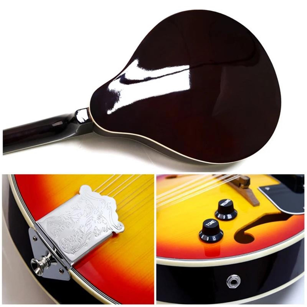 Electric Mandolin Spruce 8 Strings Sunburst M778362
