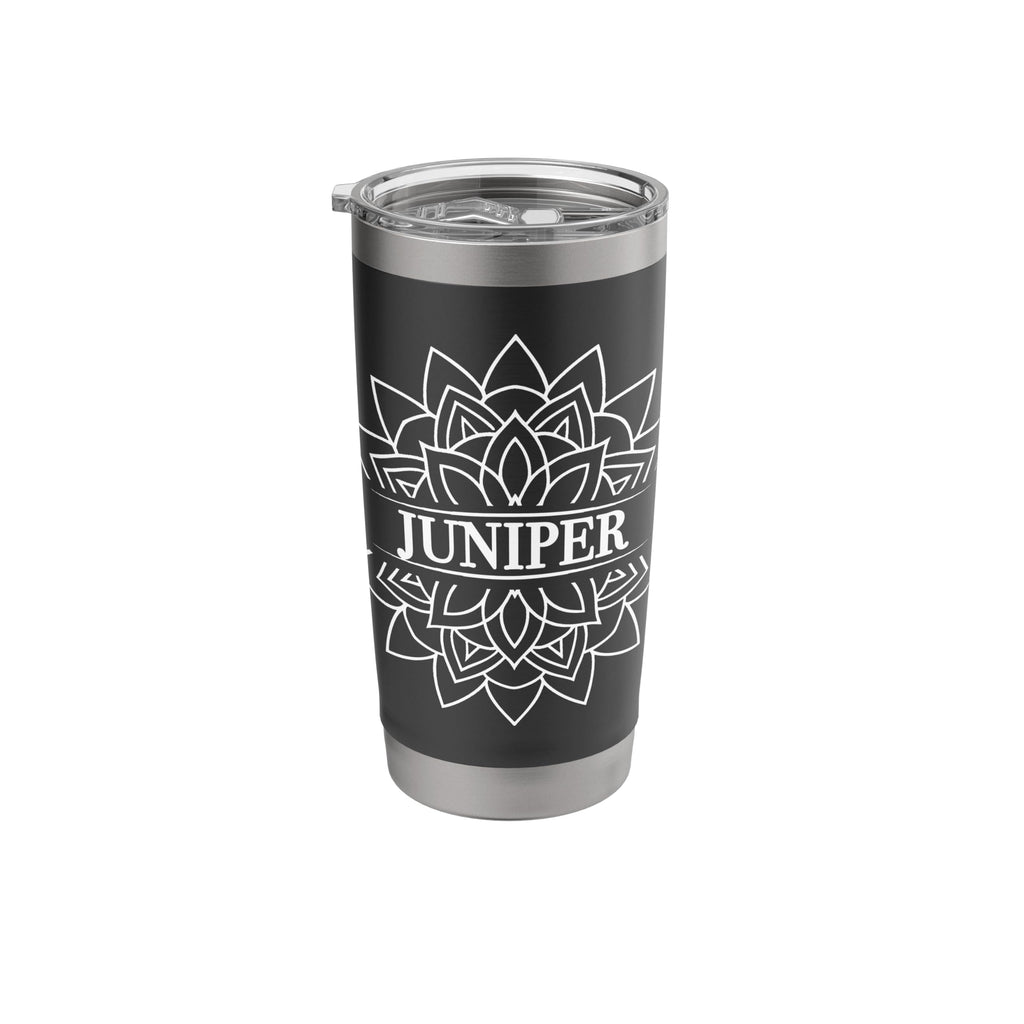 Black White Stainless Steel Insulated Travel Mug N9336