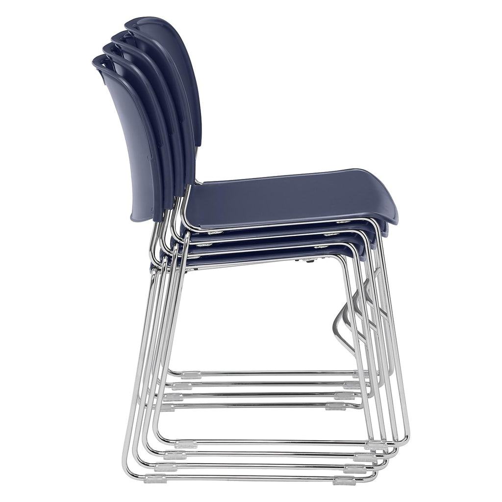 Navy Blue Stack Chair 4 Pack T6333