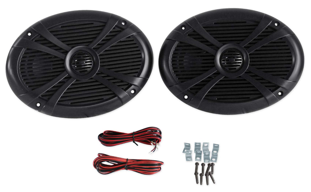 6" x 9" Water-Resistant Marine Boat Speakers, 2-Pack Z42913