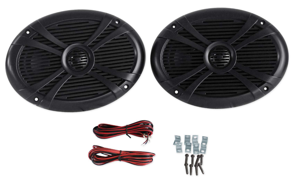 6" x 9" Water-Resistant Marine Boat Speakers, 2-Pack Z42913