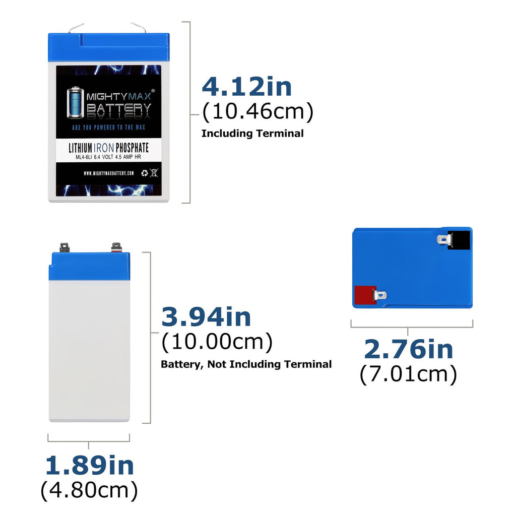 6V 4.5AH Lithium Replacement Battery C35220