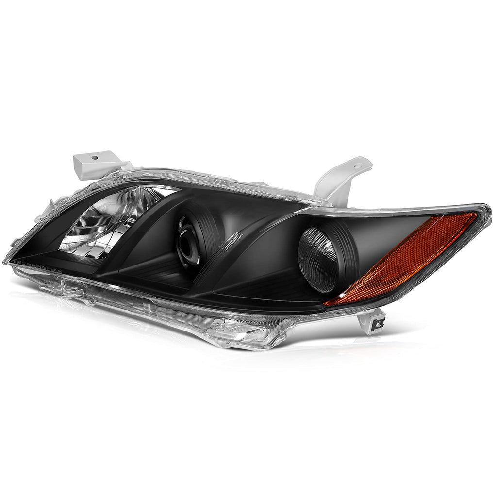 Black Housing Amber Reflector Clear Lens Headlight Assemblies W908441