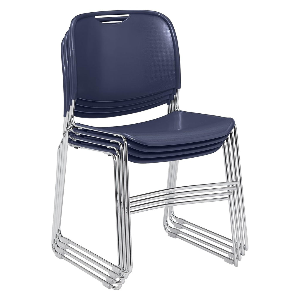 Navy Blue Stack Chair 4 Pack T6333