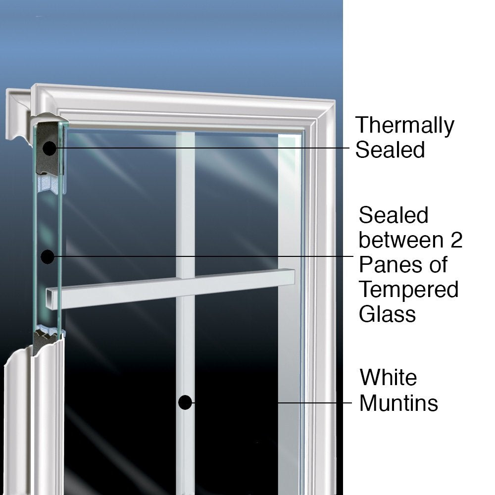Steel Primed Left-Hand Inswing 2-Panel Single Prehung Front Door 32" x 80" K514983