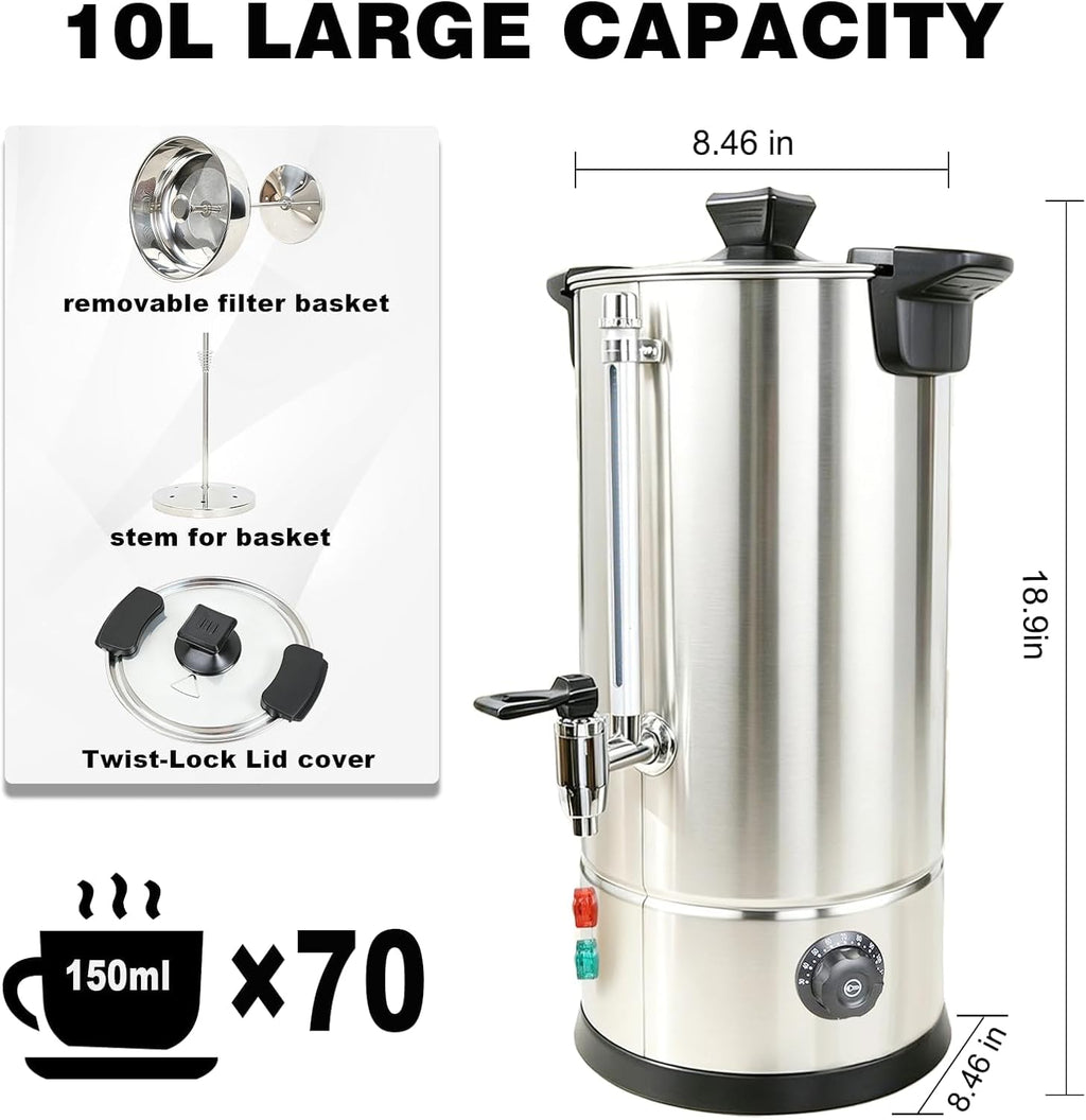 70 Cup Stainless Steel Coffee Urn C378