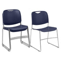 Navy Blue Stack Chair 4 Pack T6333