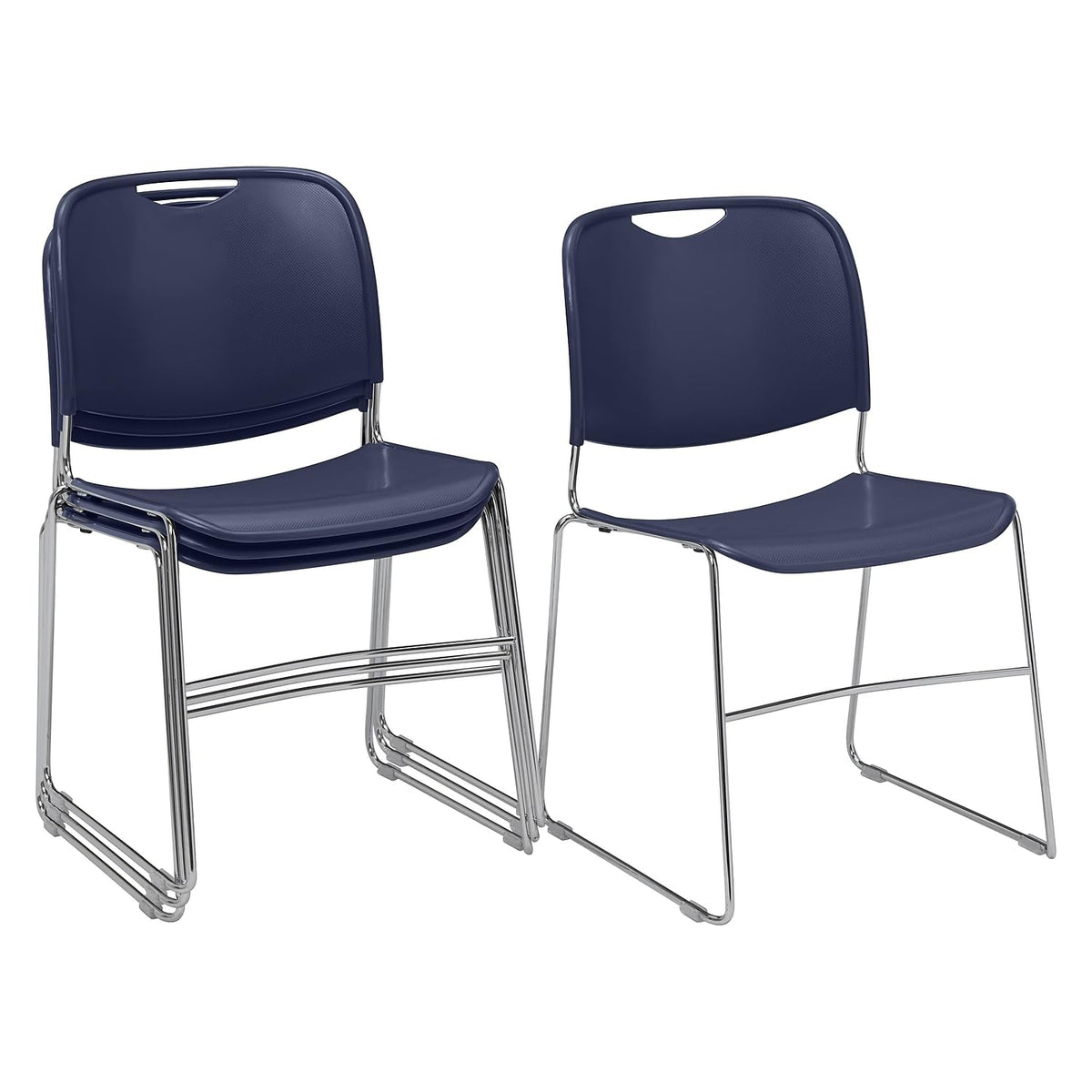 Navy Blue Stack Chair 4 Pack T6333