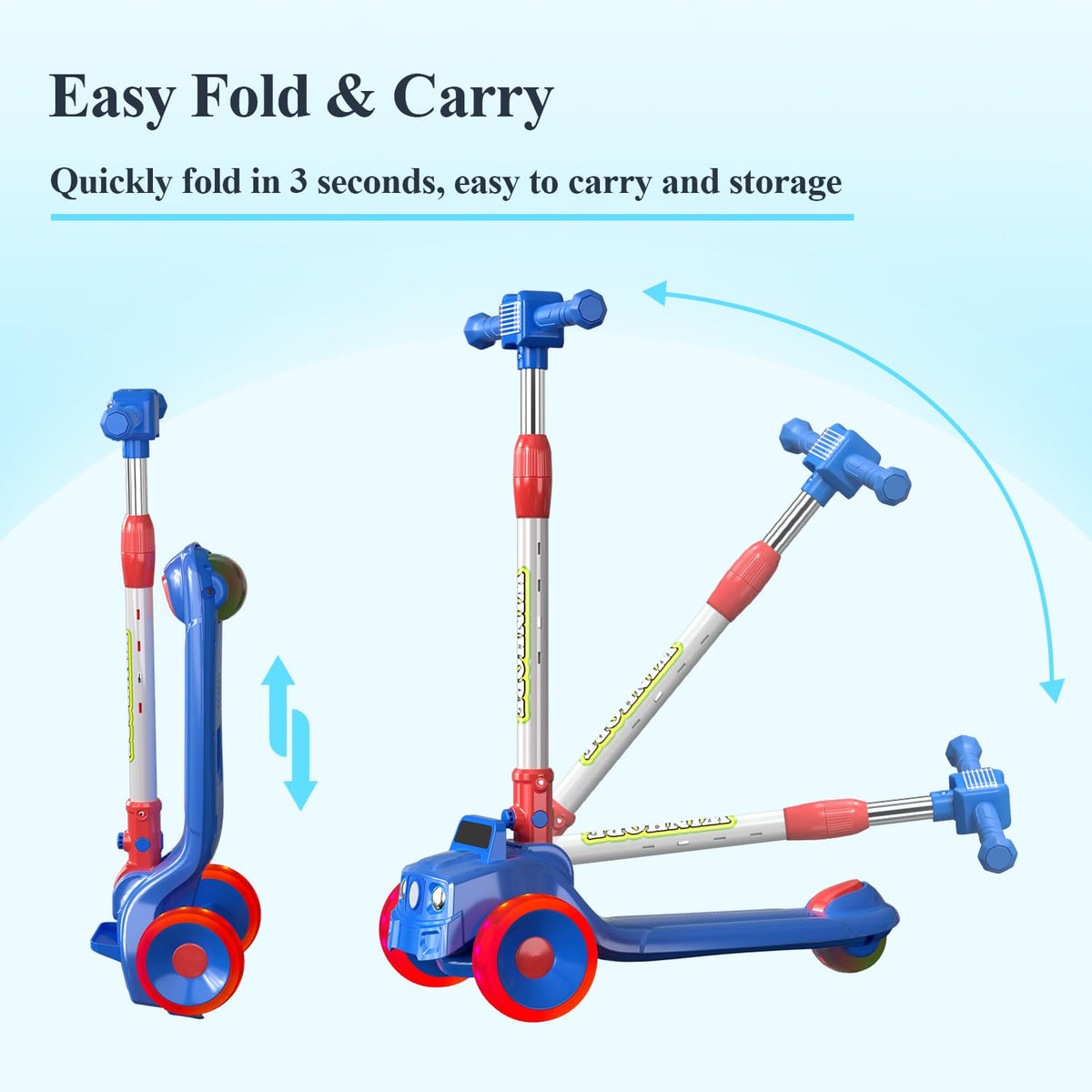 Foldable 3 Wheel Kids Scooter V564