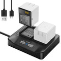 2-Pack Rechargeable Batteries with LCD Dual Charger N7833