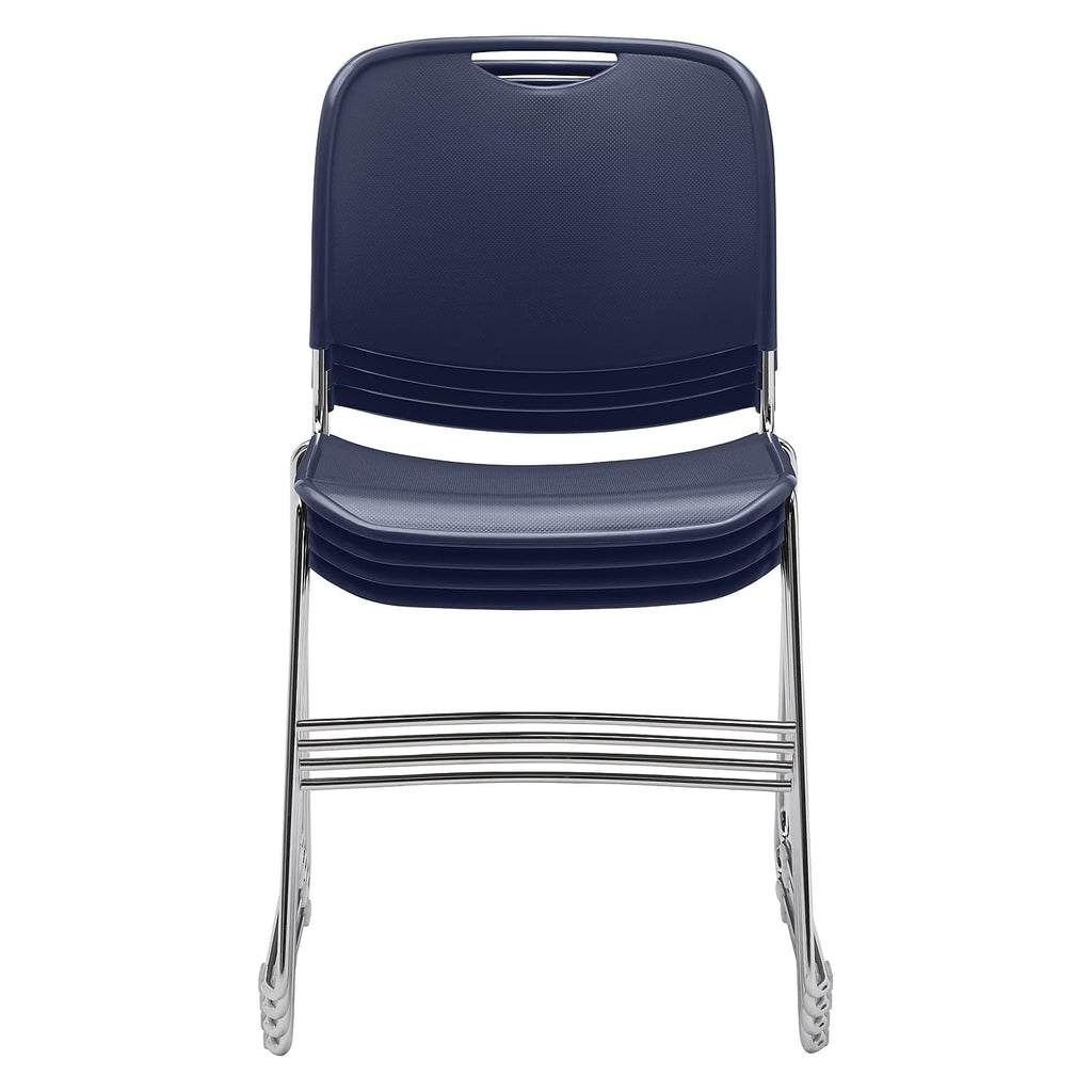 Navy Blue Stack Chair 4 Pack T6333