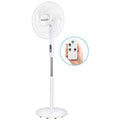 16” Oscillating Stand Fan with Remote, White D323