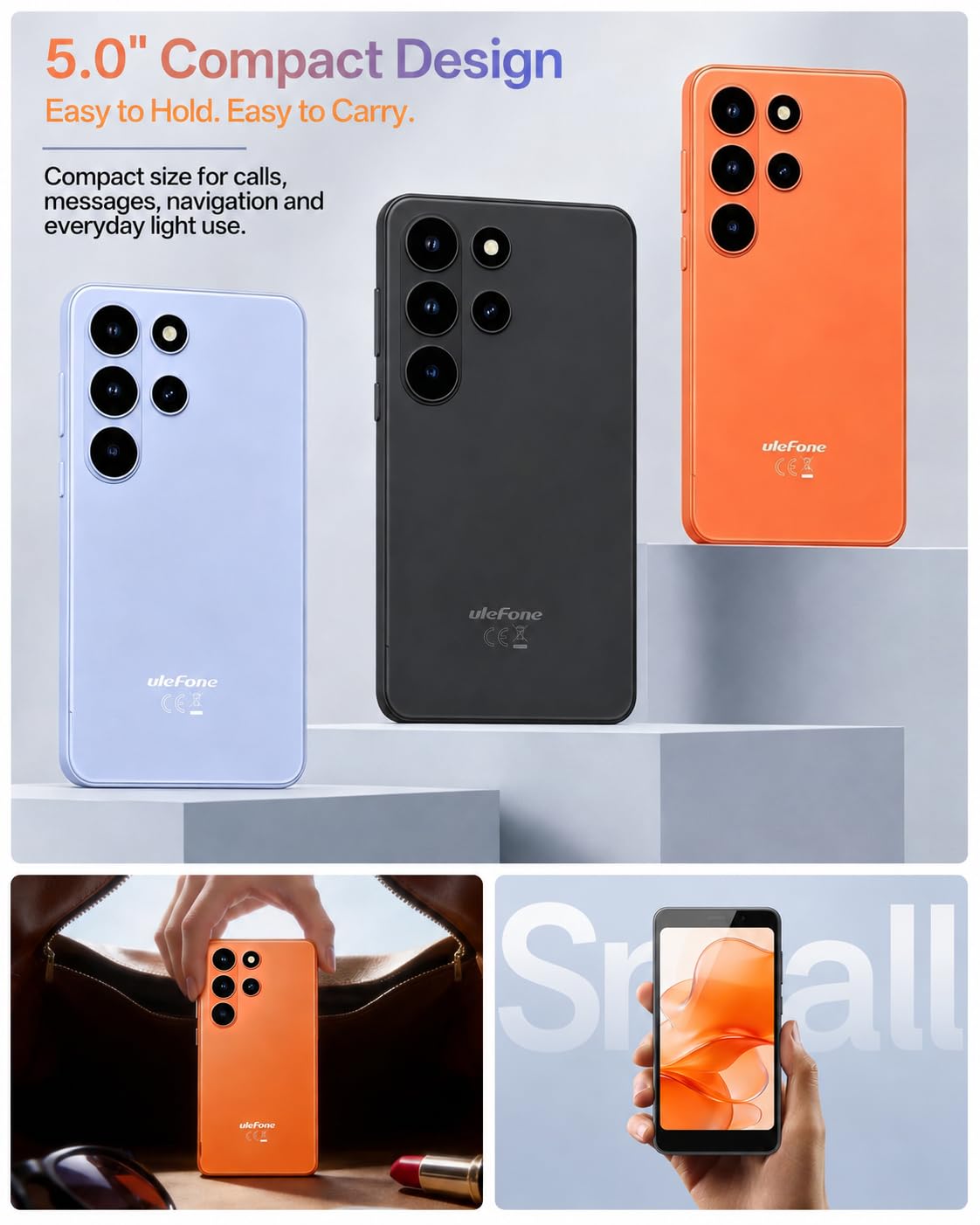 Unlocked 5" Compact 4G Smartphone E58312