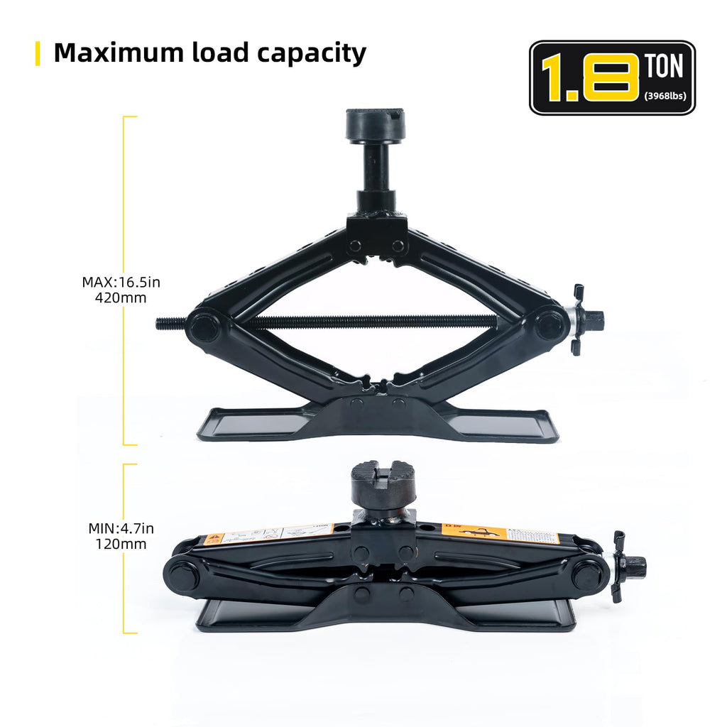 1.8 Ton Scissor Jack Kit T830