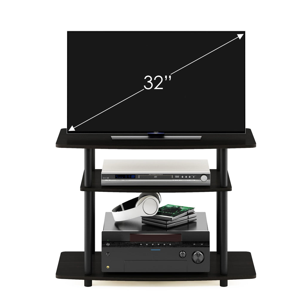 3-Tier Espresso Black TV Stand R524