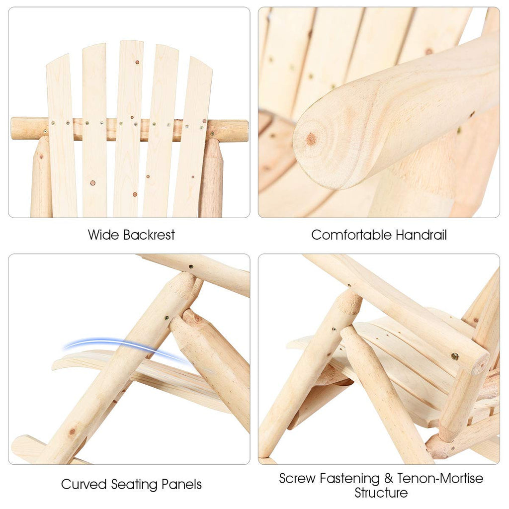 Log Rocking Chair Set A70223