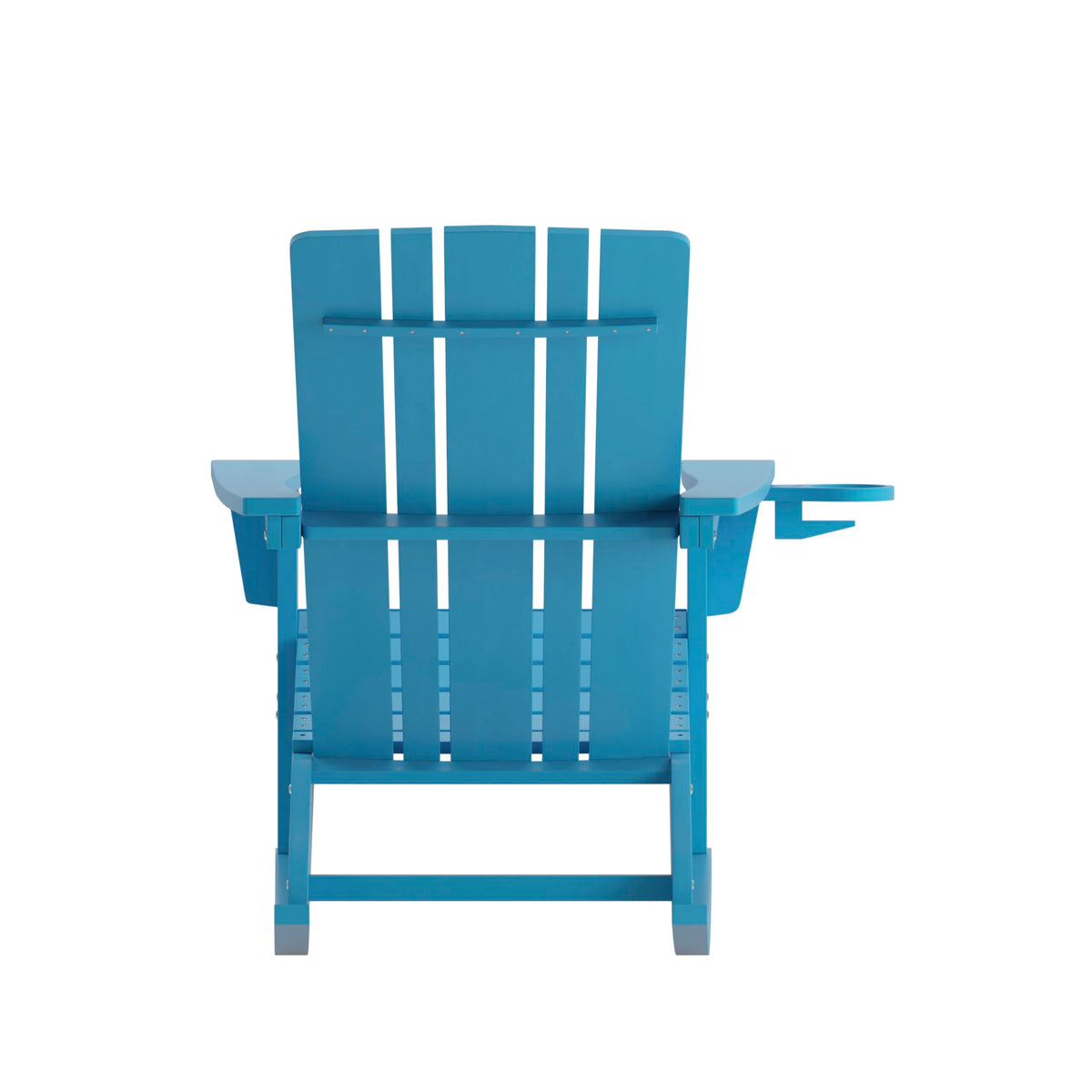 Blue Weather Resistant Poly Resin Adirondack Rocking Chair W268