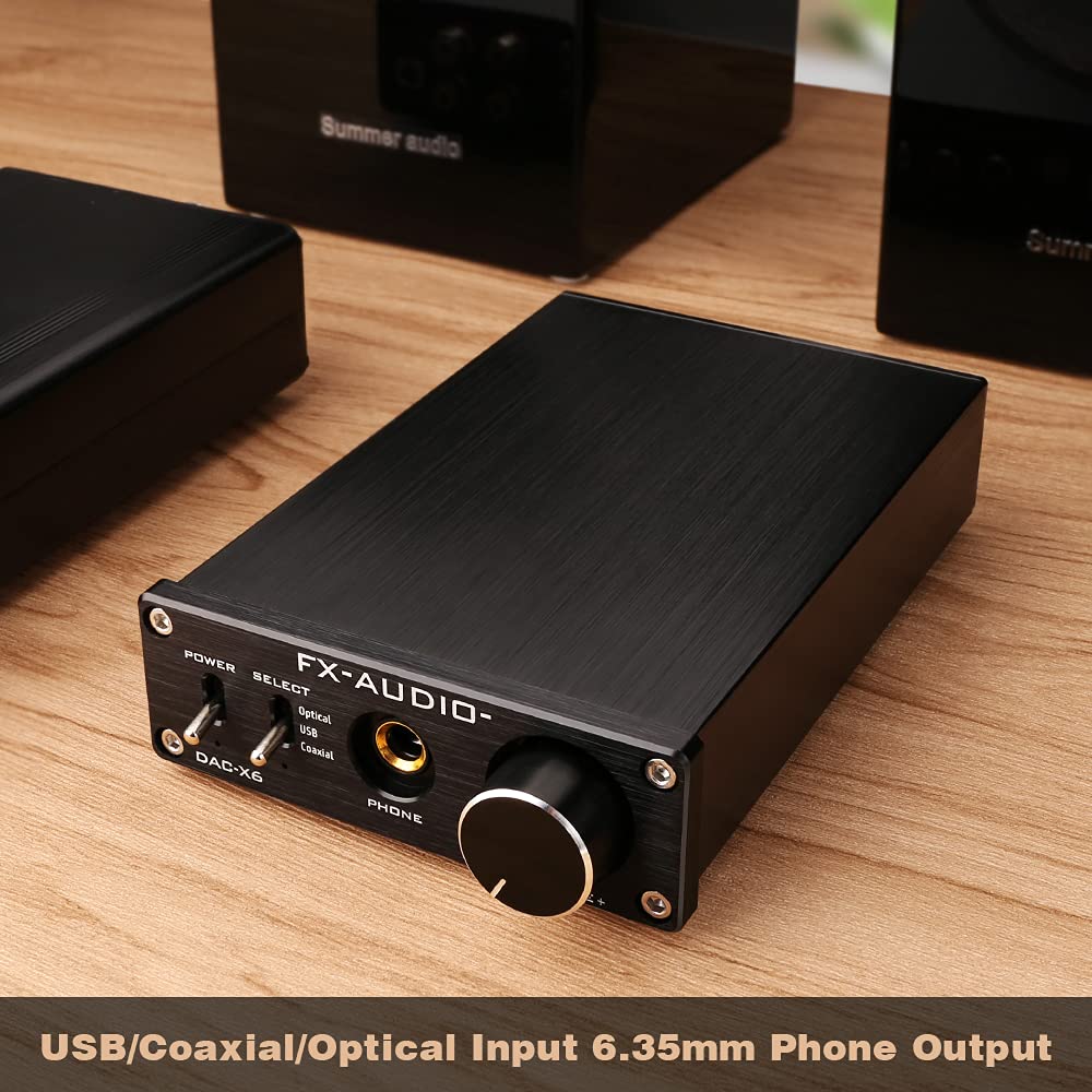 Black 24Bit/96KHz Digital Audio Decoder Headphone Amplifier H145