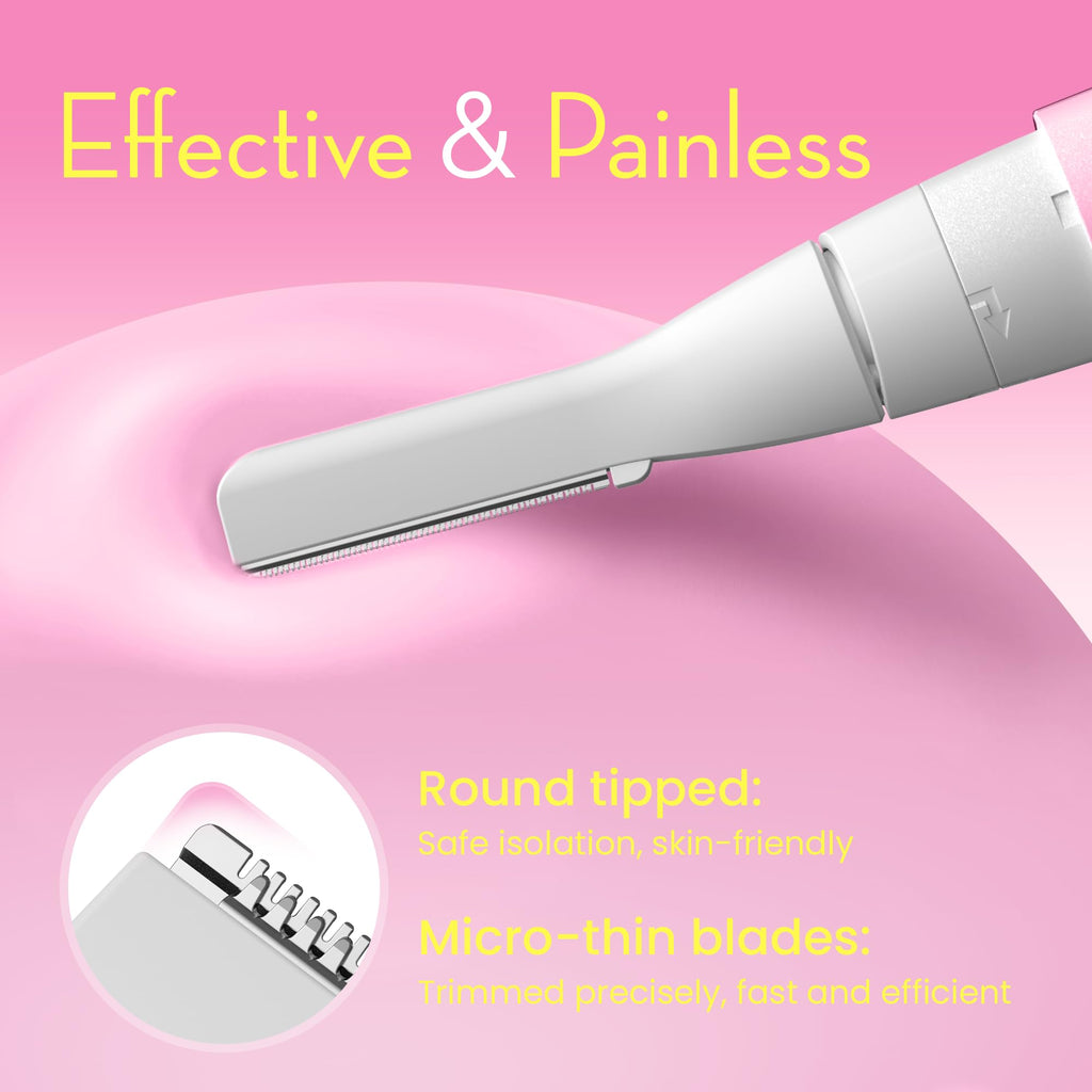 Pink Electric Facial Hair Remover with 2 Replaceable Blade P75216