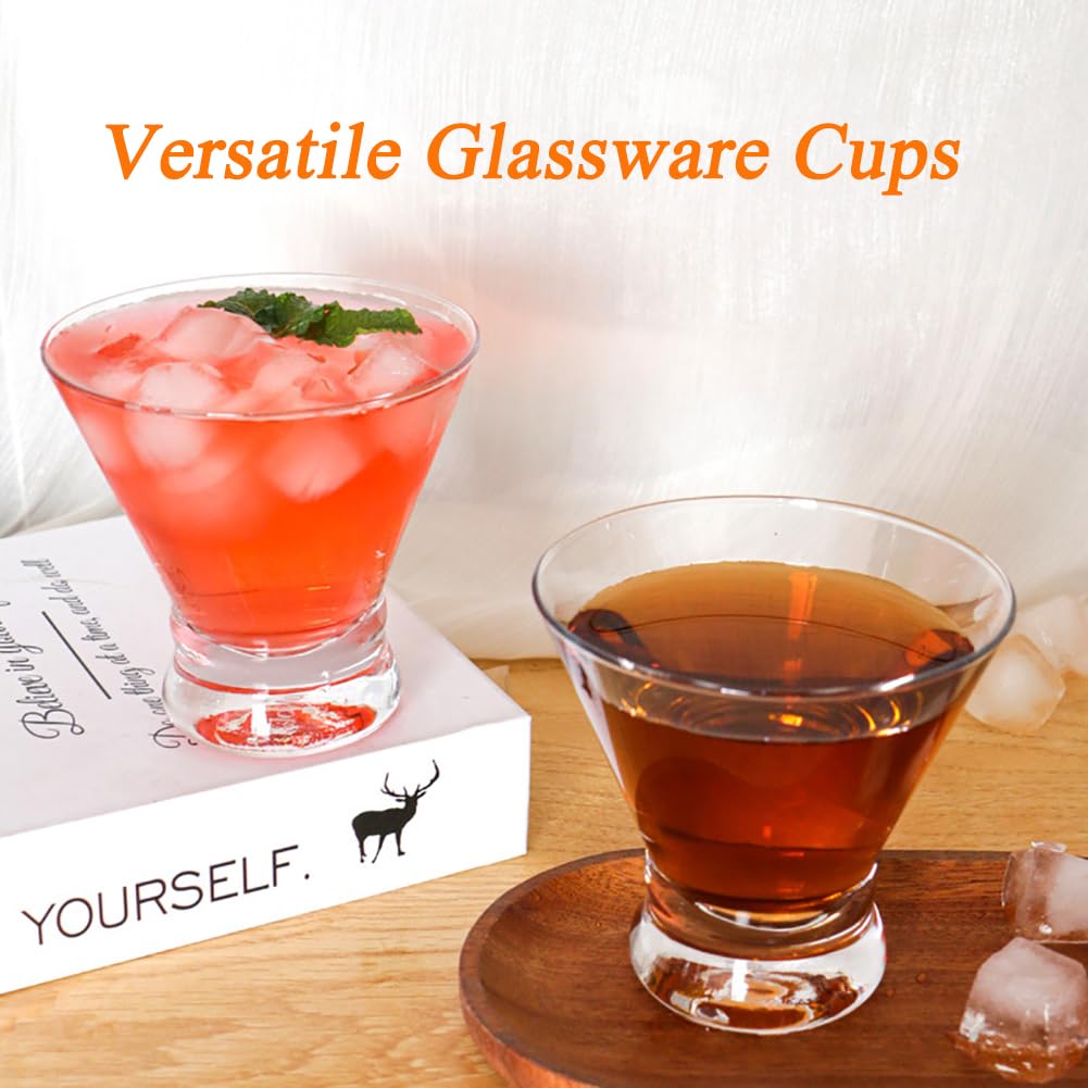 Stemless Martini Glasses Set of 4 X866