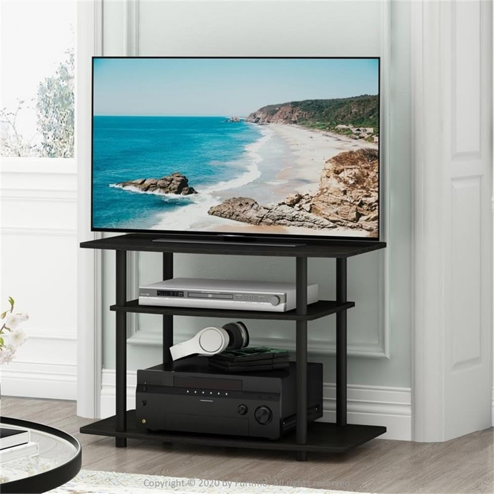 3-Tier Espresso Black TV Stand R524