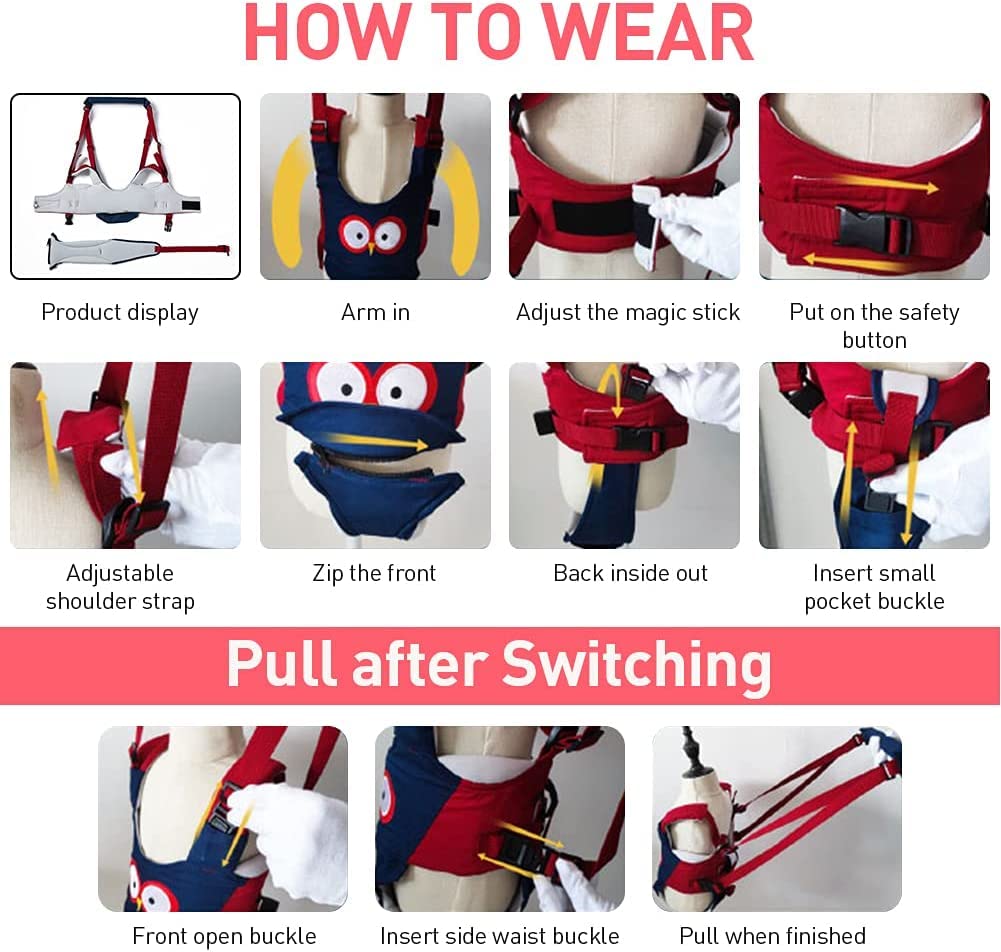Adjustable Baby Walking Helper with Detachable Harness W672