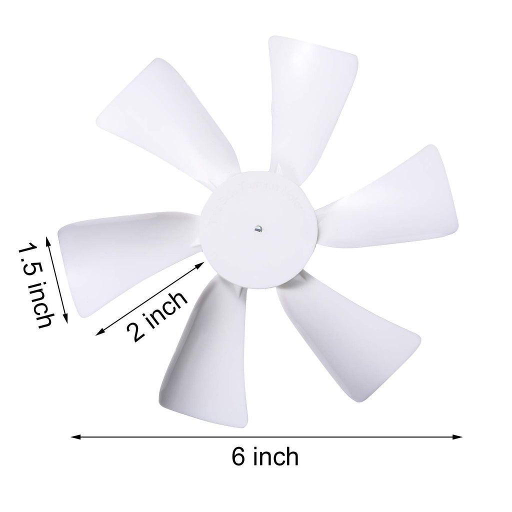 6" RV Vent Fan Blade & 12V Motor Replacement O47213