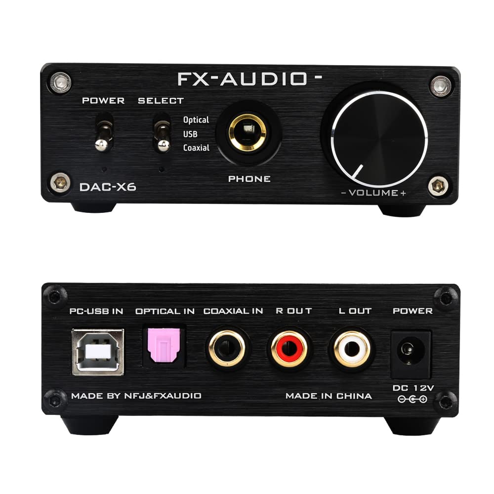 Black 24Bit/96KHz Digital Audio Decoder Headphone Amplifier H145