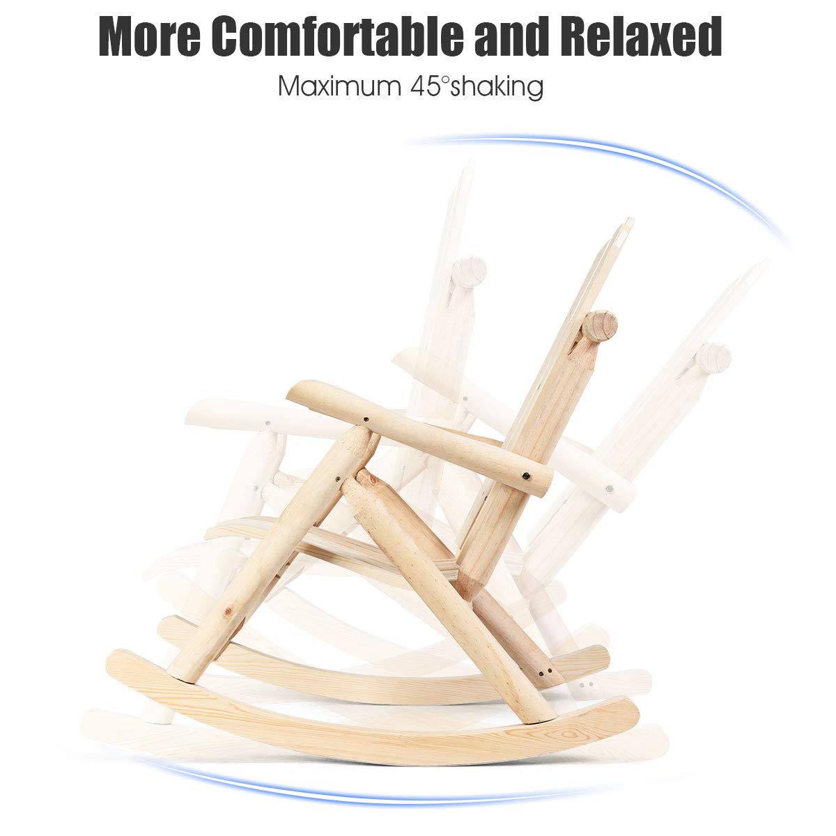 Log Rocking Chair Set A70223
