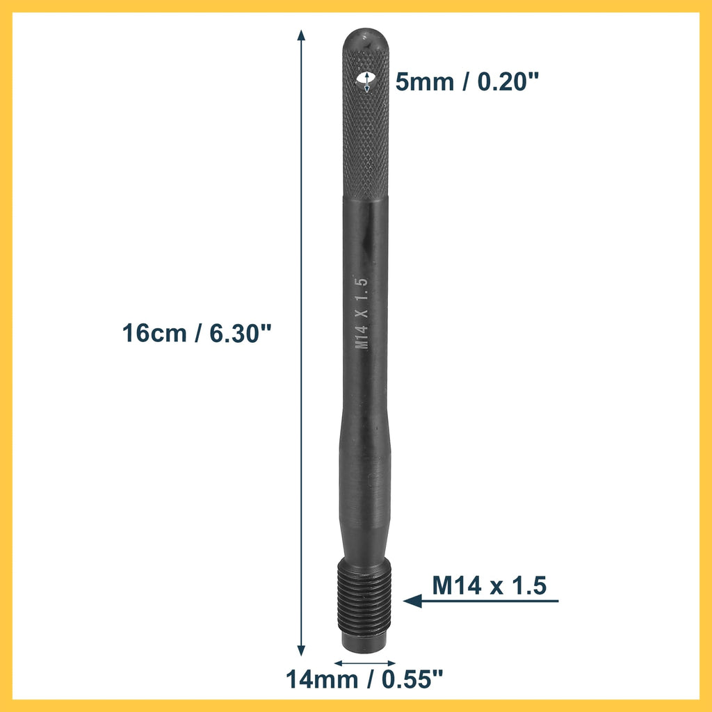 Black Carbon Steel Wheel Hangers Alignment Pin M14x1.5 O264545