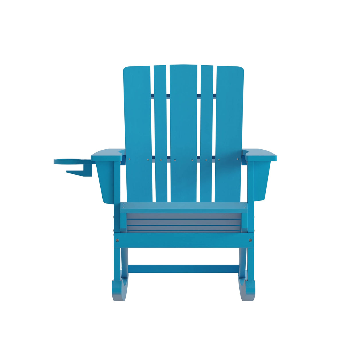 Blue Weather Resistant Poly Resin Adirondack Rocking Chair W268