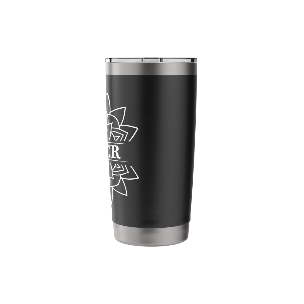 Black White Stainless Steel Insulated Travel Mug N9336