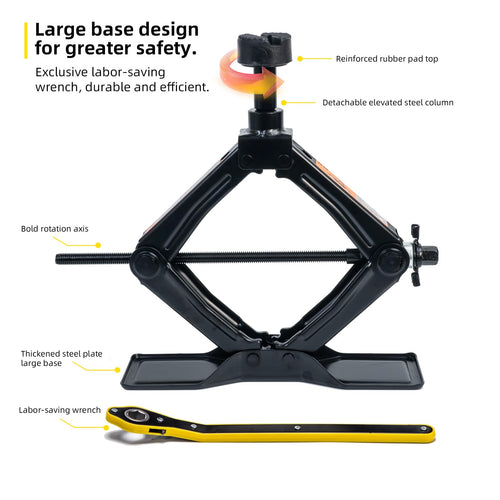1.8 Ton Scissor Jack Kit T830
