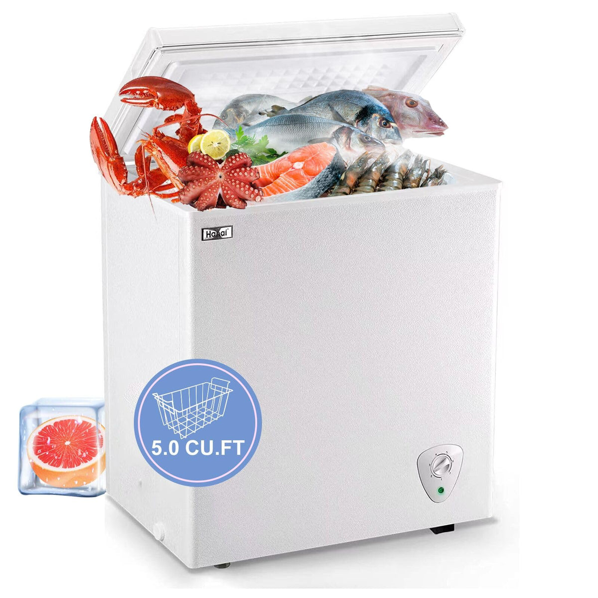 White 5.0 Cu.Ft Chest Freezer R304796
