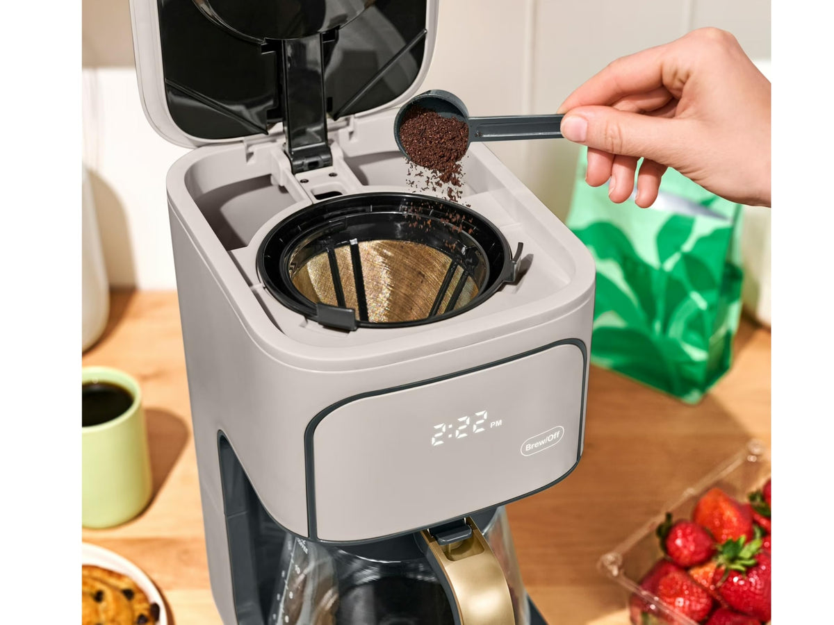 12-Cup Programmable Coffee Maker with Glass Carafe Q303