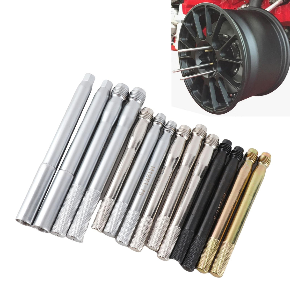 14-Piece Wheel Stud Alignment Pins Q1433