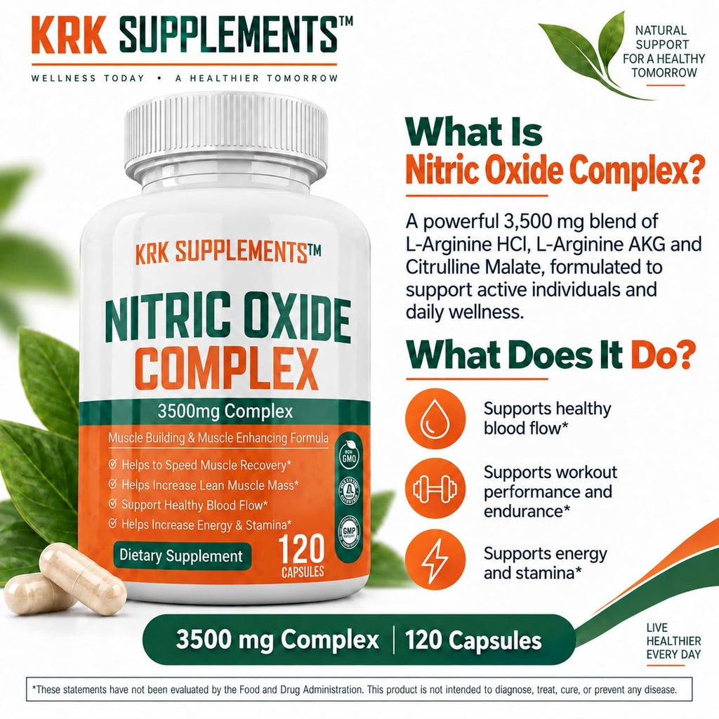 Nitric Oxide Complex 3500mg 240 Capsules L430001