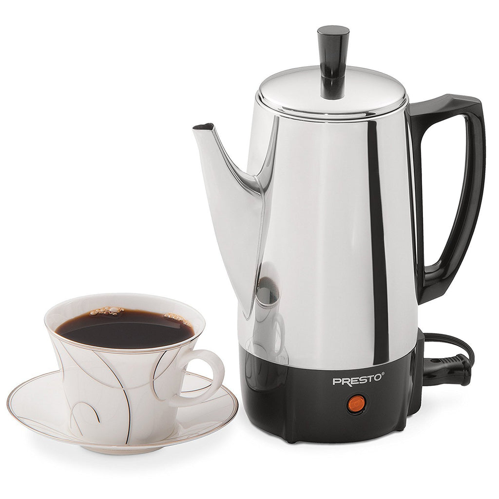 Stainless Steel 6-Cup Electric Coffee Percolator Y954