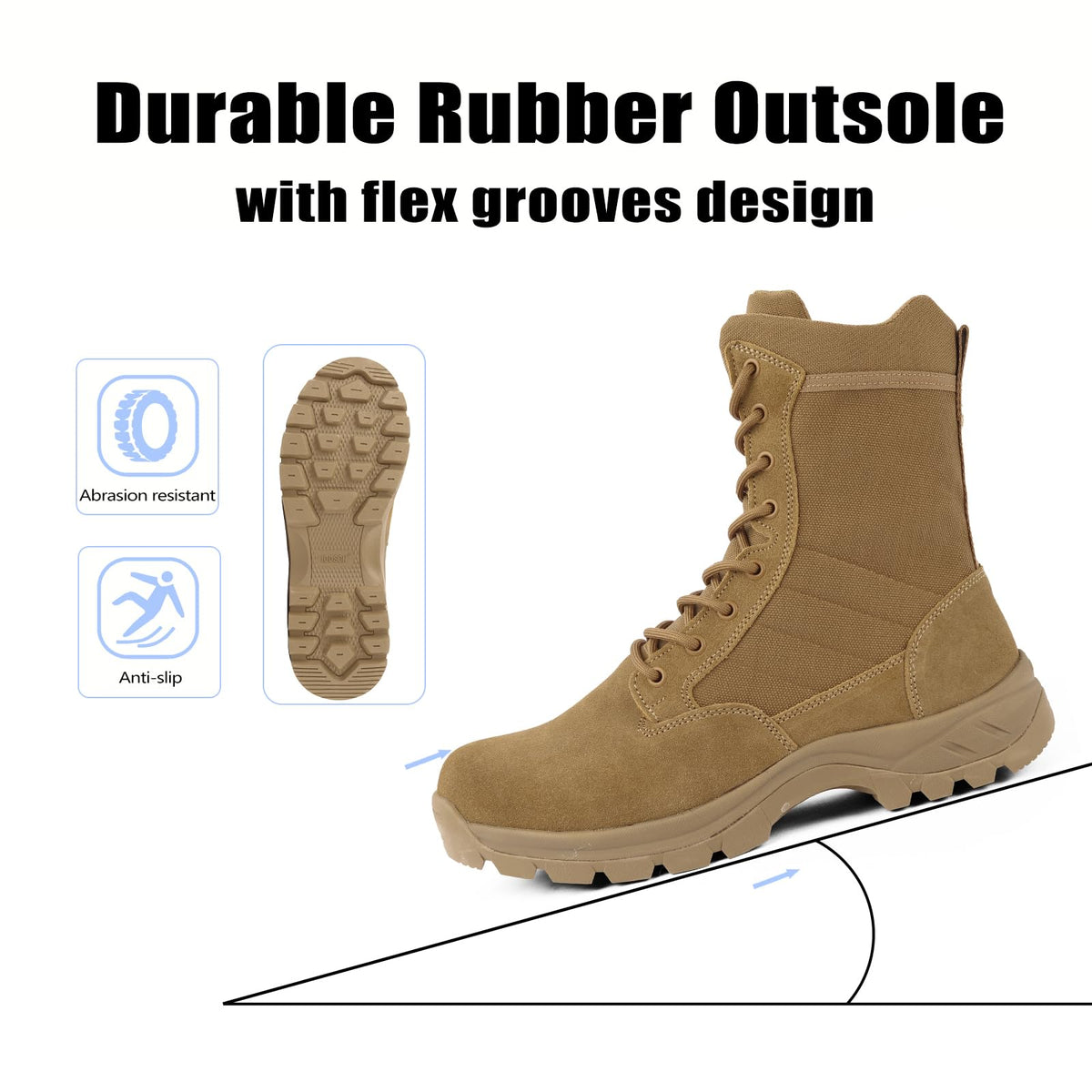 Lightweight Tactical Boots with Side Zipper N872