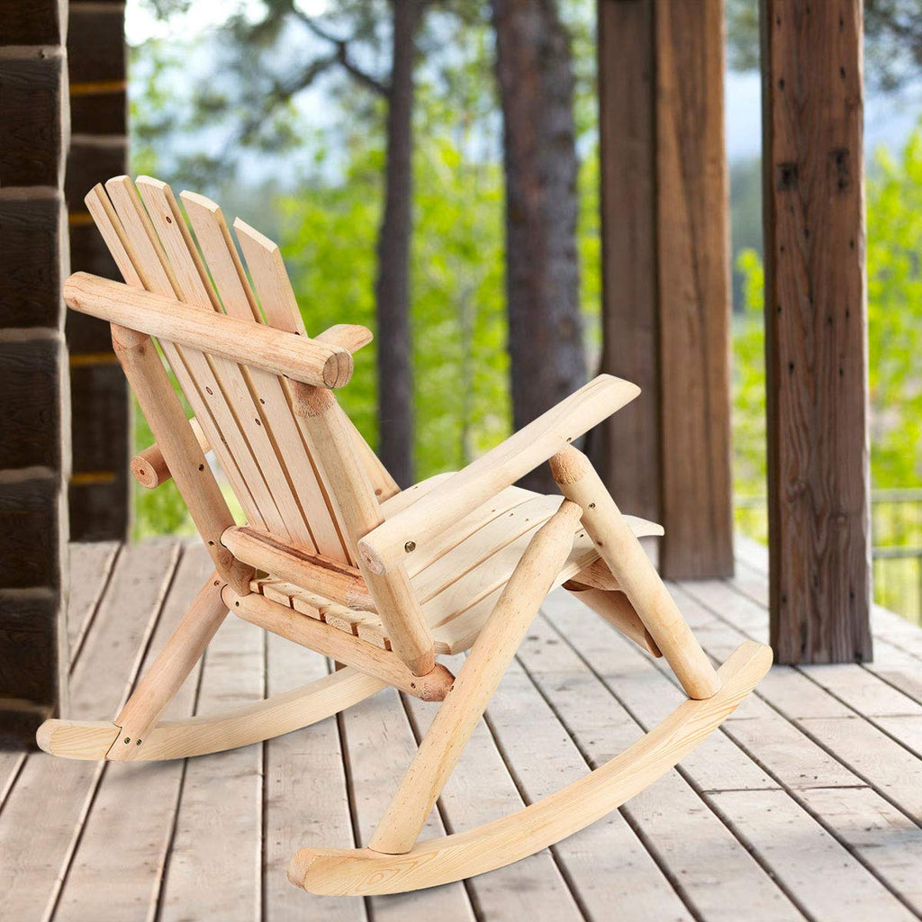 Log Rocking Chair Set A70223
